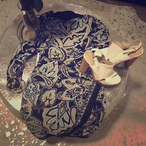 Nine West chunky cork heels Size 7